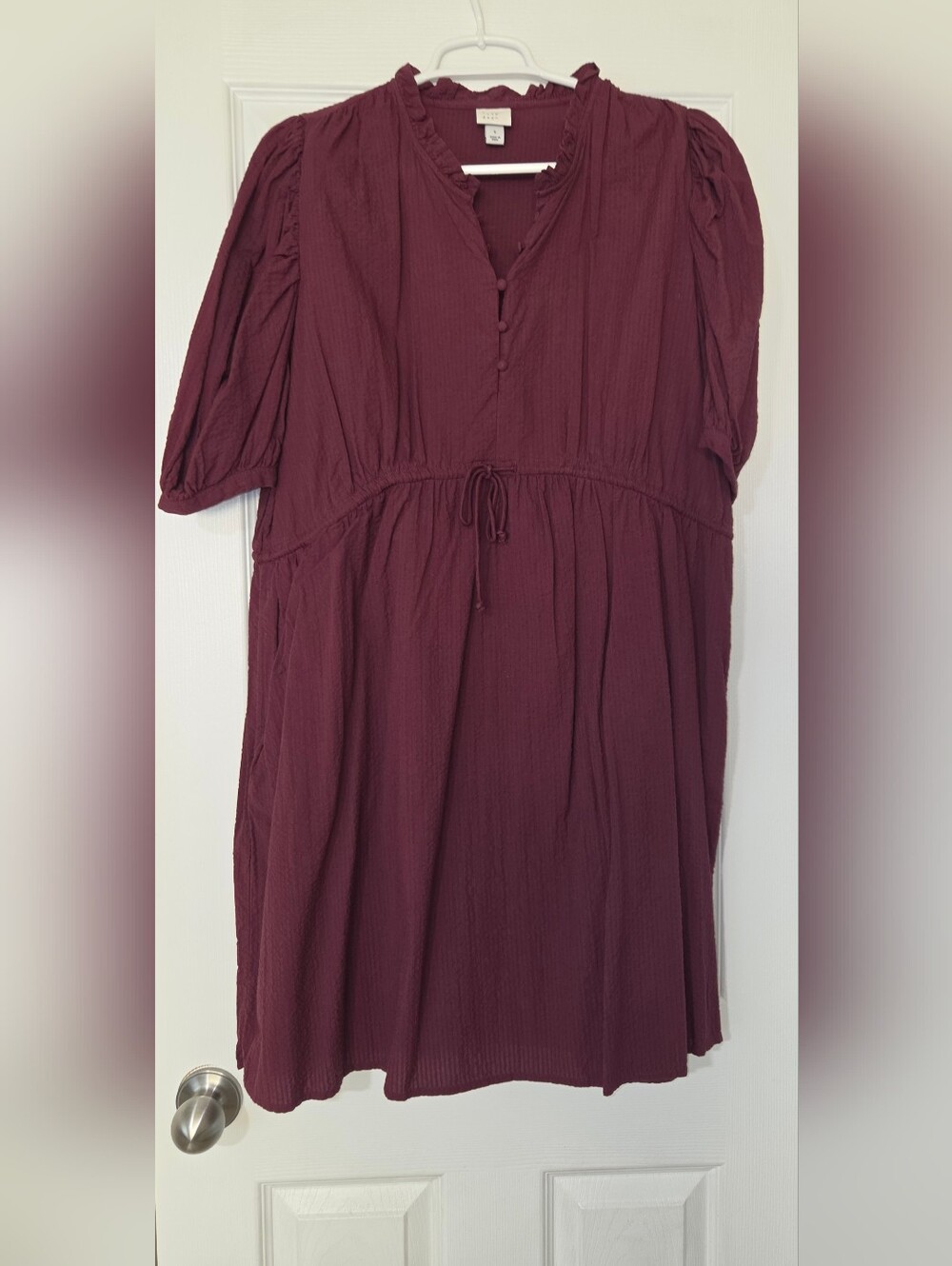 Burgandy Midi Dress